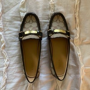 Women’s brown coach loafers